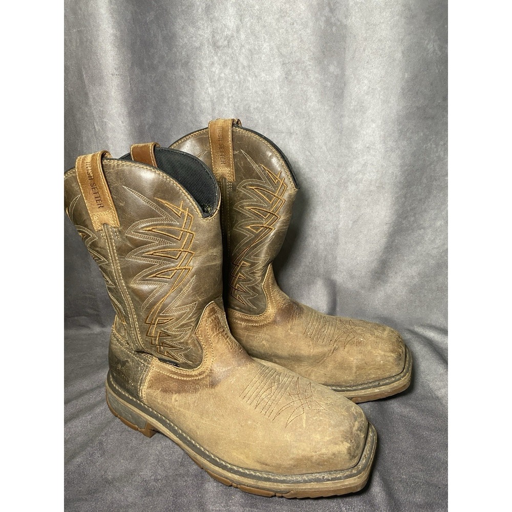 Irish Setter Sz 9 Marshall Waterproof Western Square Steel Toe Work Boots 83912